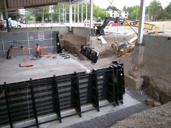 OTCC pool wall installation
