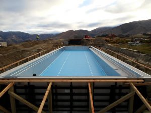 two lane lap pool