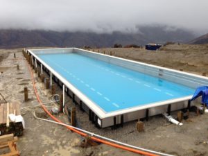residential lap pool installation